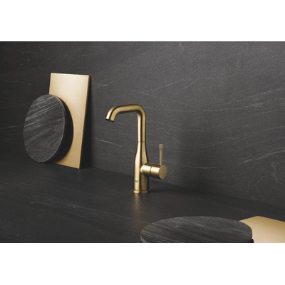 Grohe Essence new L-Size wastafelkraan hoog+waste cool sunrise geb. TWEEDEKANS