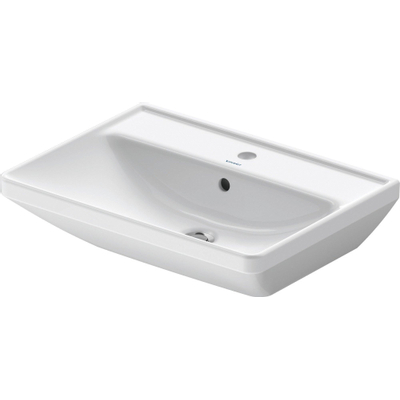 Duravit D-Neo wastafel 60x44x16.5cm 1 kraangat rechthoek Keramiek Wit OUTLETSTORE