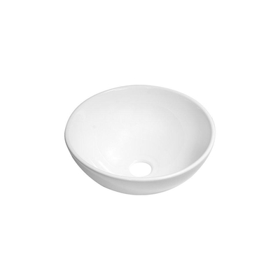 BRAUER Bowl waskom - 28x28cm - rond - keramiek - hoogglans wit SHOWROOMMODEL