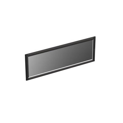 Forzalaqua Gela 2.0 spiegel 140x50cm Rechthoek zonder verlichting met frame Massief Eiken Black oiled