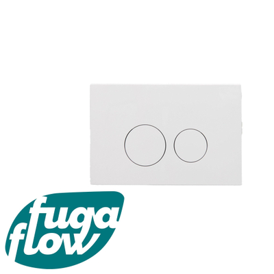 FugaFlow Bedieningsplaat - bedieningspaneel voor Geberit UP320 inbouwreservoir - dualflush - ronde knoppen - kunststof wit glans