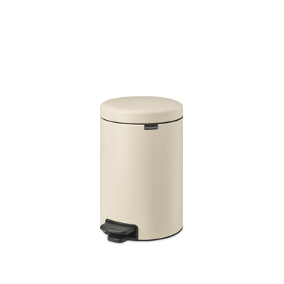 Brabantia NewIcon pedaalemmer 12 liter met kunststof binnenemmer Soft Beige