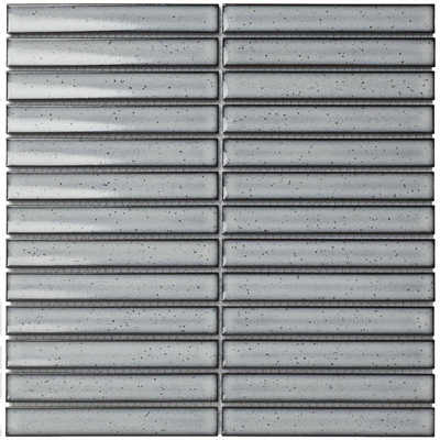 The Mosaic Factory Sevilla mozaïektegel - 29.6x29.9cm - wandtegel - Rechthoek - Porselein Light Grey Glans