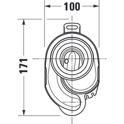 Duravit Urinoirsifon Horizontaal 50 Mm. 0051130000