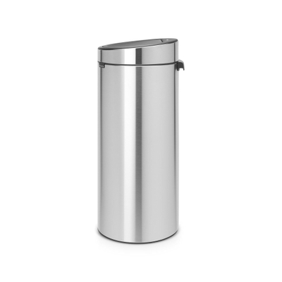 Brabantia Touch Bin Afvalemmer - 30 liter - kunststof binnenemmer - matt Steel