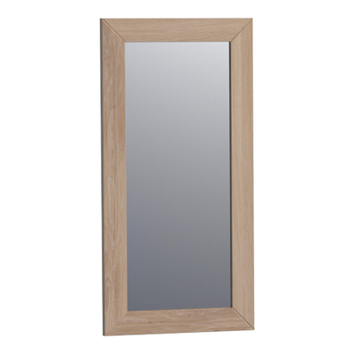 Saniclass Massief Eiken spiegel 40x80cm zonder verlichting rechthoek Smoked oak