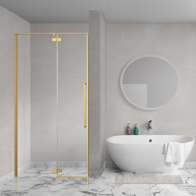 Aqua Vista Oria Linea nisdeur - 120x200cm - incl. montageset - Geborsteld goud