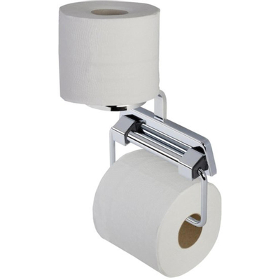 Geesa Standard Toiletrolhouder zonder klep met veer en Reserverolhouder Chroom