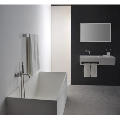 Ideavit Solidstar Vrijstaand bad 180x76cm rechthoekig Solid surface wit