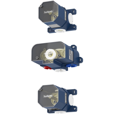 Hotbath Buddy thermostaat inbouw met 2 stopkranen chroom