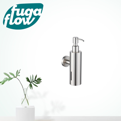FugaFlow zeepdispenser - wand - rond - geborsteld RVS -