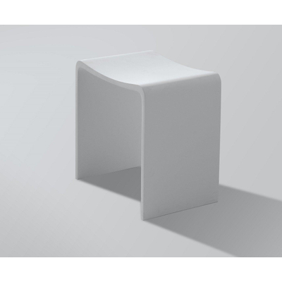 Wiesbaden Solid surface kruk 40 x 30 x 42,5 cm mat wit
