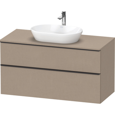 Duravit D-Neo wastafelonderkast 120x66.4x55cm 2 lades Linnen Mat