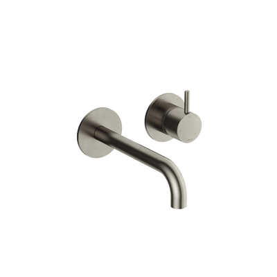 Hotbath Cobber Afbouwdeel - voor wastafelkraan - 18cm uitloop - Geborsteld Nikkel