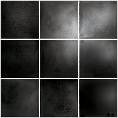 The Mosaic Factory Kasba mozaïektegel - 30x30cm - wandtegel - Vierkant - Porselein Black glans