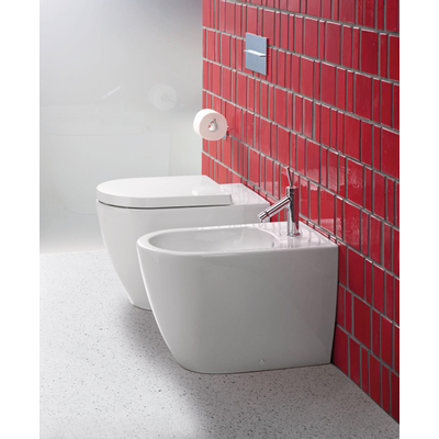 Duravit Me by starck staand bidet 370x400x600mm 1 kr.gat overloop wit