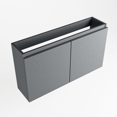 Mondiaz TURE fonteinonderkast - 90x22x50cm - 2 deuren - softclose - Plata