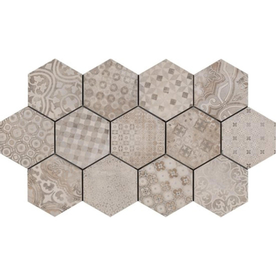 Ragno Rewind Decortegel 18x21cm 9.5mm R9 porcellanato Cement