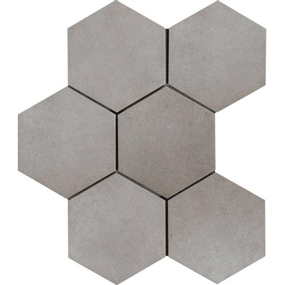 Ragno Rewind Vloer- en wandtegel hexagon 18x21cm 9.5mm R9 porcellanato Peltro