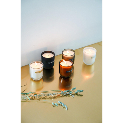 Wellmark Geurkaars Bruin glas 250ml Cedarwood