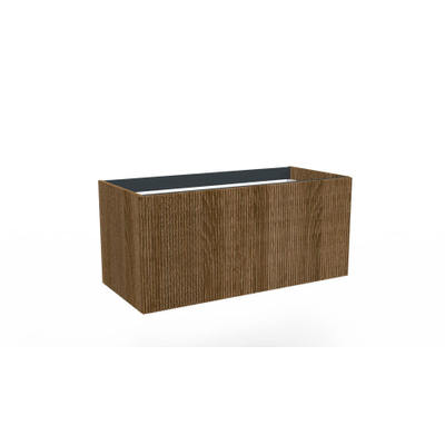 Arcqua Ridge Onderkast - 100x45.5x45cm - 1 lades - push to open - mdf gefolied - oak cafe