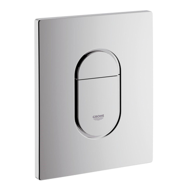 Go compact Spoelrandloos toiletset bestaande uit Grohe inbouwreservoir, met toiletzitting softclose en quick release en bedieningsplaat verticaal chroom