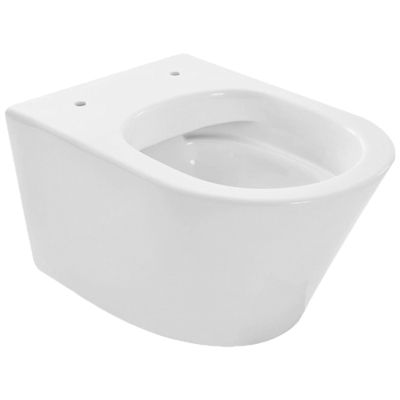 Praya Vesta Toiletset - spoelrandloos - inbouwreservoir - softclose - quickrelease - bedieningsplaat - chroom