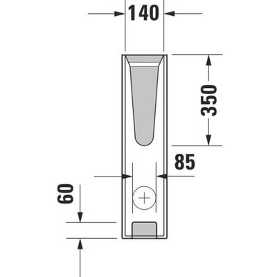 Duravit D Code zuil voor wastafel wit