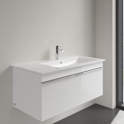 Villeroy & Boch Venticello Wastafel - 100x50cm - kom re. 1 kraangat - ceramic plus - wit