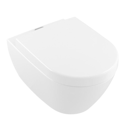 Villeroy en Boch ViFresh toiletset bestaande uit inbouwreservoir, diepspoel wandcloset met softclose toiletzitting en bedieningsplaat verticaal/horizontaal chroom