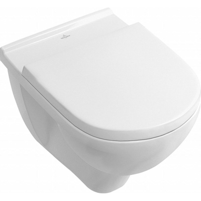 Villeroy en Boch O.Novo toiletset - inclusief inbouwreservoir - softclose & quickrelease zitting - bedieningsplaat verticaal/horizontaal chroom mat