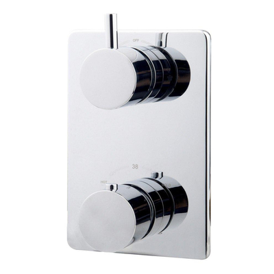 Wiesbaden Caral afbouwdeel thermostatisch 2 weg chroom OUTLET