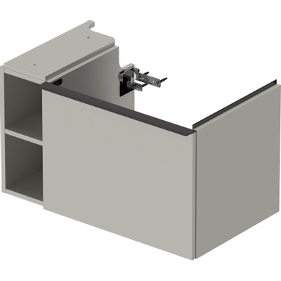 Duravit D-Neo wastafelonderkast 78.4x44x45.2cm 1 lade met softclose Betongrijs Mat