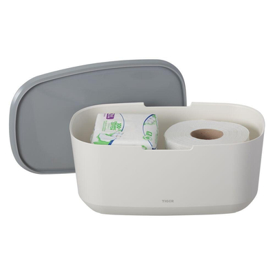 Tiger Tess Opbergbox met deksel Wit / Lichtgrijs