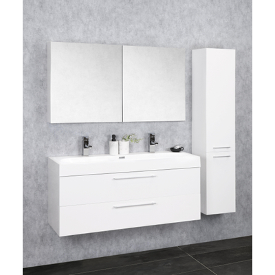 Differnz somero armoire de toilette fsc 100 cm blanc brillant TWEEDEKANS