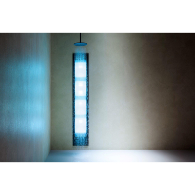 Sunshower Deluxe Black - 32x187x16cm - UV- en infrarood - inbouw - full body - 2000watt - eindinstallatie en 5 jaar garantie - aluminium zwart mat