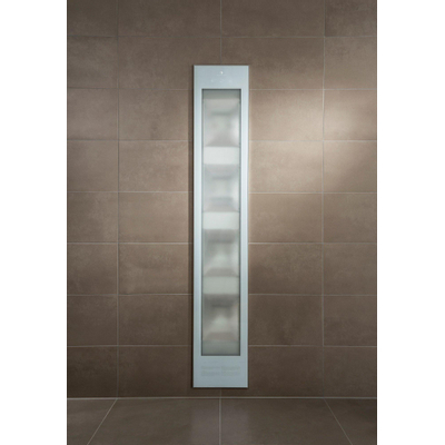 Sunshower Deluxe White - 32x187x16cm - UV- en infrarood - inbouw - full body - 2000watt - eindinstallatie en 5 jaar garantie - aluminium wit