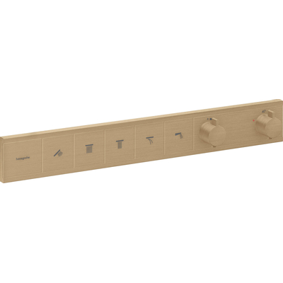 Hansgrohe Rainselect thermostaat inbouw v. 5 functies brushed bronze