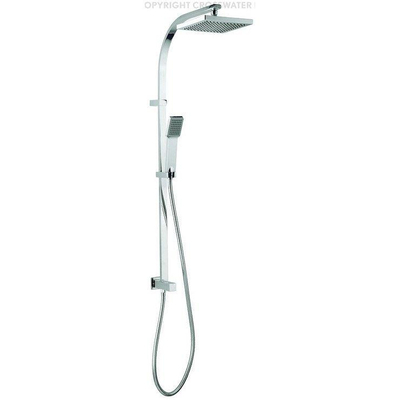 Crosswater Planet regendoucheset zonder kraan met hoofddouche 20cm met omstel inclusief handdouche chroom