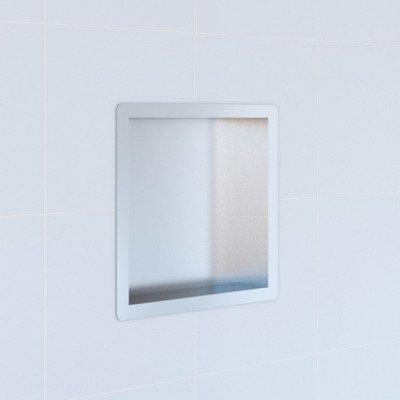 Saniclass Hide luxe inbouwnis - 30x30x10cm - met flens - RVS geborsteld