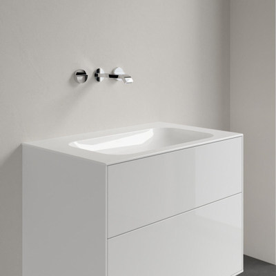 Villeroy & boch Finion meubelwast.80x50 zonder kraangat zonder overloop wit Ceramic+ wit