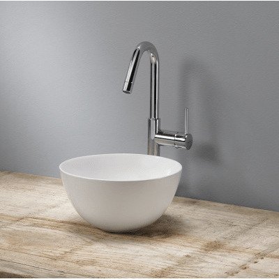 Royal plaza Legato waskom 24x24x12cm rond zonder overloop wit