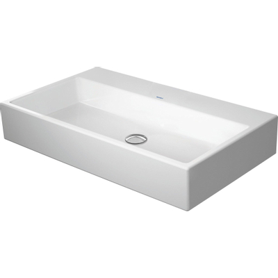 Duravit Vero Air (meubel) wastafel zonder kraangat zonder overloop 80x47cm met WonderGliss wit