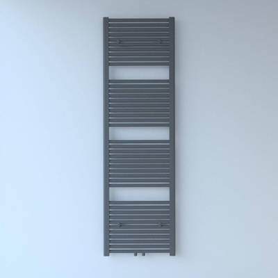 Rosani Exclusive line 2.0 radiator 50x180cm 844watt recht middenaansluiting structuur grijs metallic