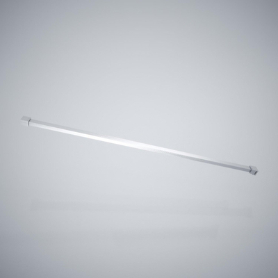 Wiesbaden Slim profielset met stabilisatiestang 120 cm geborsteld staal