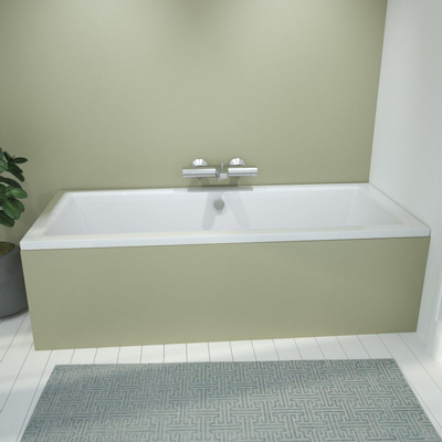 Saniclass Nurnberg Ligbad - 190x90x49cm - acryl - glans wit - licht beschadigd OUTLET UDEN