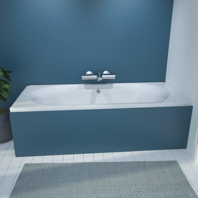 Saniclass Stuttgart Ligbad - 170x70x43cm - acryl - duo - glans wit OUTLETSTORE