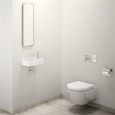 Clou Flush 3 fontein 36x18x9cm kraangat rechts Keramiek Wit