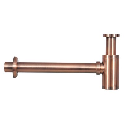 Differnz Hura fonteinset - 37.5x18.5x9cm - Rechthoek - 1 kraangat - Koper rose rechte kraan - Keramiek Wit