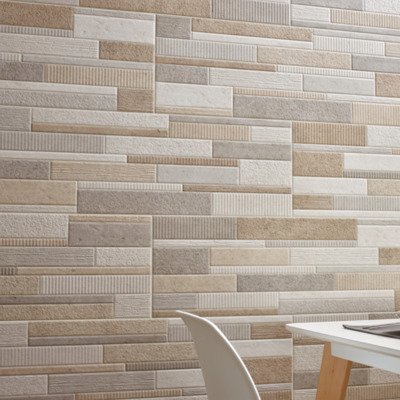 Colorker Stown Decortegel 25x75cm 9.7mm witte scherf Multicolor